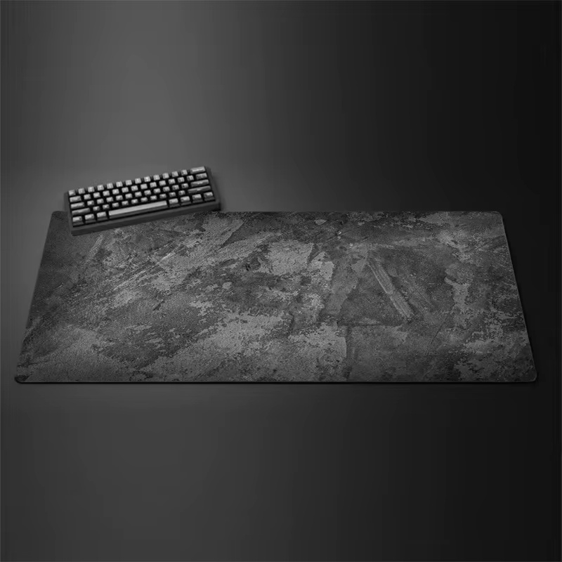 Gaming Accessories For Table - Gray Mouse Pad Large/Small Overlocked Mousepad