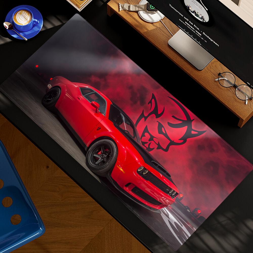 Gaming Accessories For Table - D-DodgeS Car Cool Mouse Pad XXL