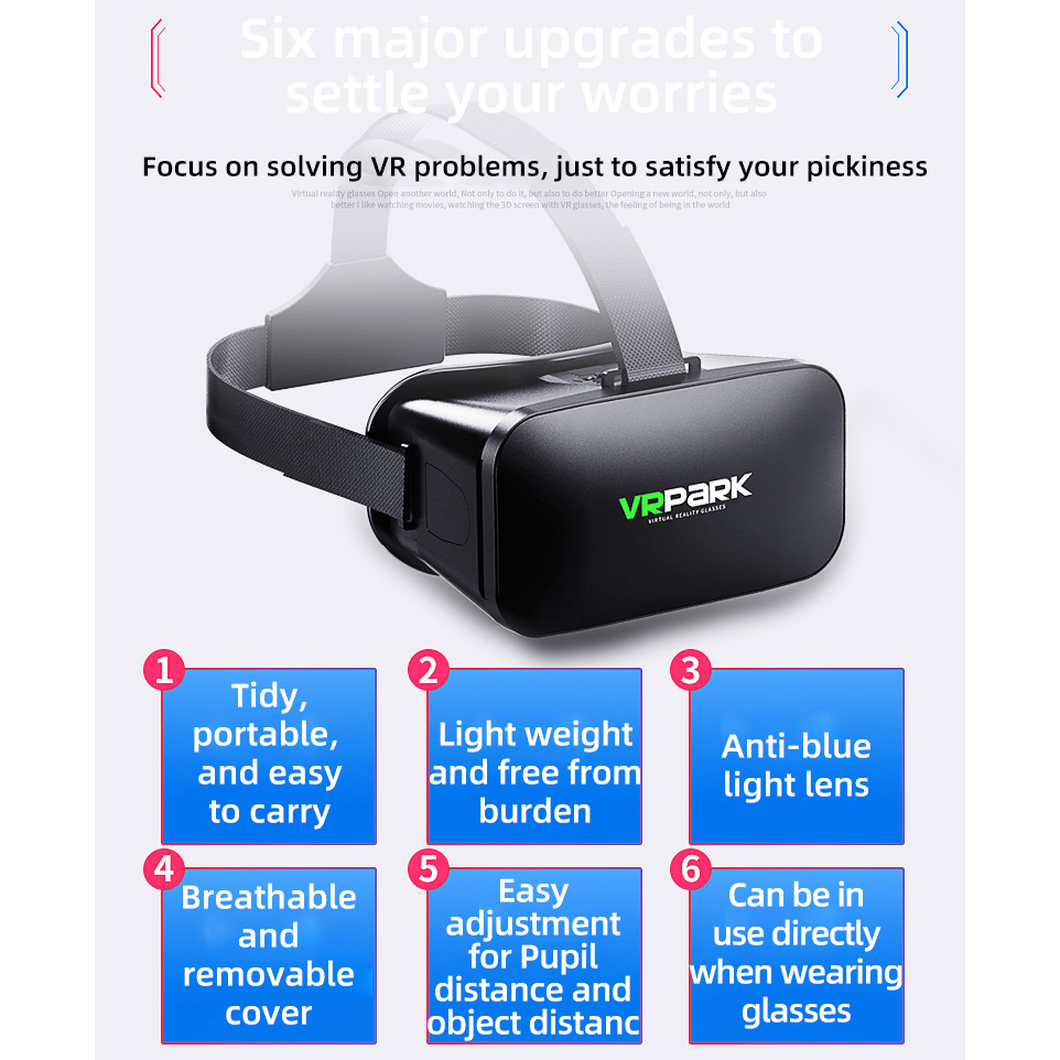 Virtual Reality Helmet VR Glas - Gaming Accessories For 8 Year Old review and price