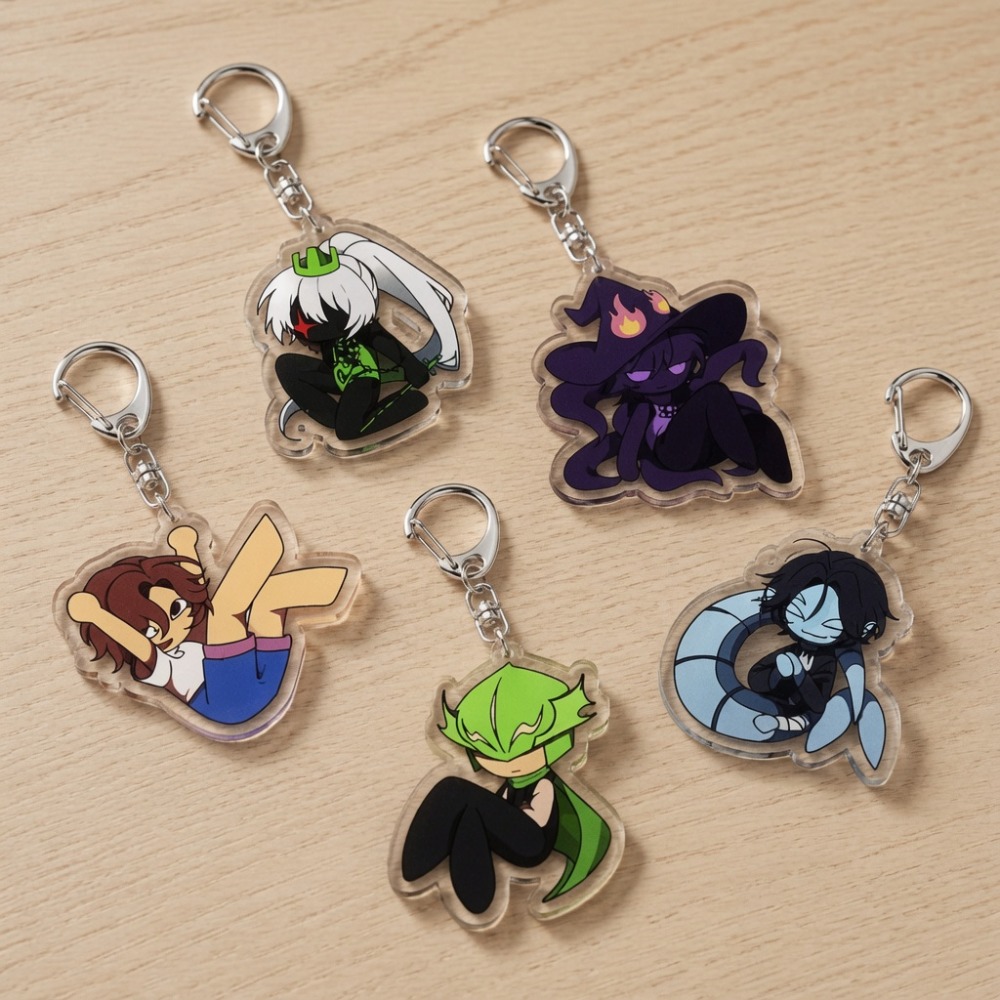 Cute Cartoon Chibi Keychains A - Gaming Accessories Storage review and price